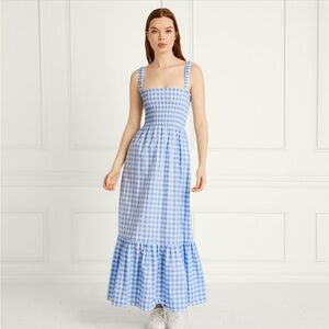 NWT Hill House never worn in perfect condition. Blue and white gingham dress.